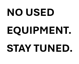 No Used Equipment